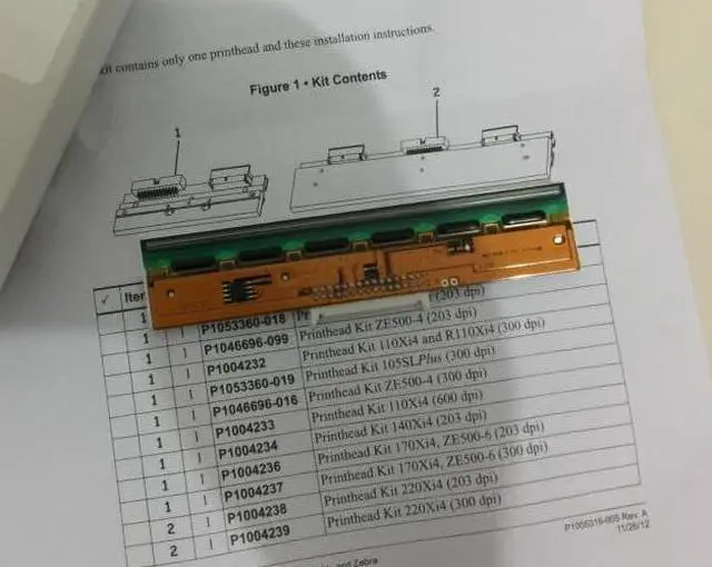 Main image of PrintHead 203 DPI PrintHead ZT230 new original zt210 Print head No bracket