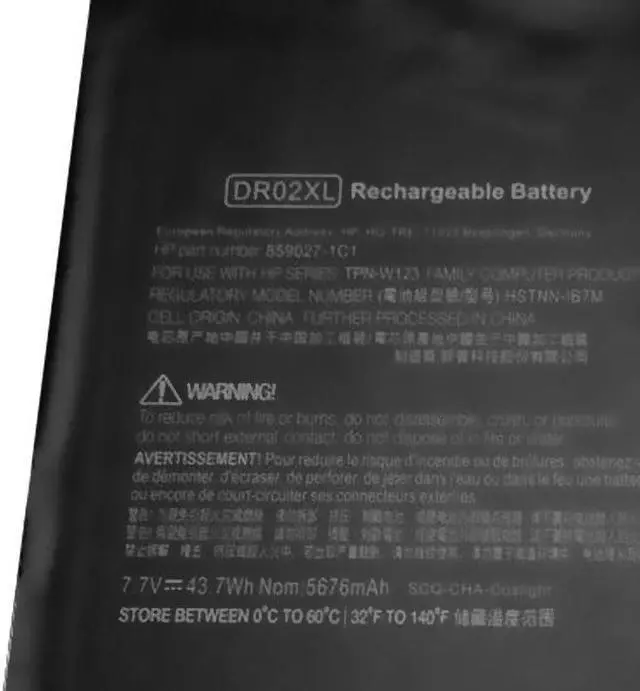 Alt view image 5 of 6 - laptop battery DR02XL For HP Chormebook 11 G5 battery for laptop X9U05UT batteries HSTNN-IB7M 859357-855 859027-421 battery