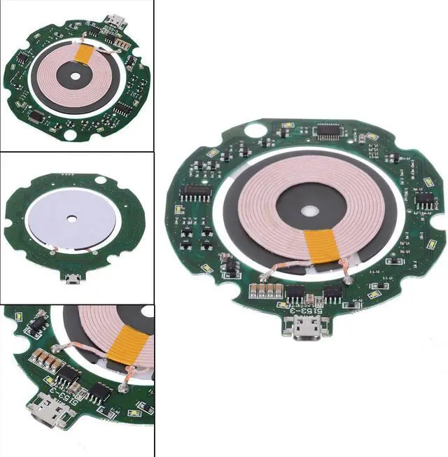 Alt view image 2 of 5 - Quality Standard 10W Qi Fast Wireless Charger Module Transmitter PCBA Circuit Board + Coil DIY Charging