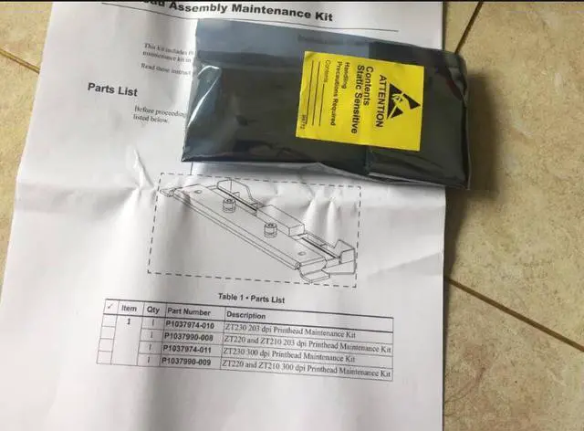 Alt view image 3 of 3 - P1028902/P1037974-010 New Original Printhead Thermal Print head For Zebra ZT210 ZT220 ZT230 203dpi Thermal barcode label Printer
