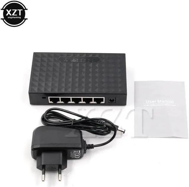 Alt view image 2 of 5 - 10/100/1000Mbps 5 Port Mini Base Gigabit HUB Fast LAN Ethernet Desktop Network Switches Adapter 1pcs hot sale