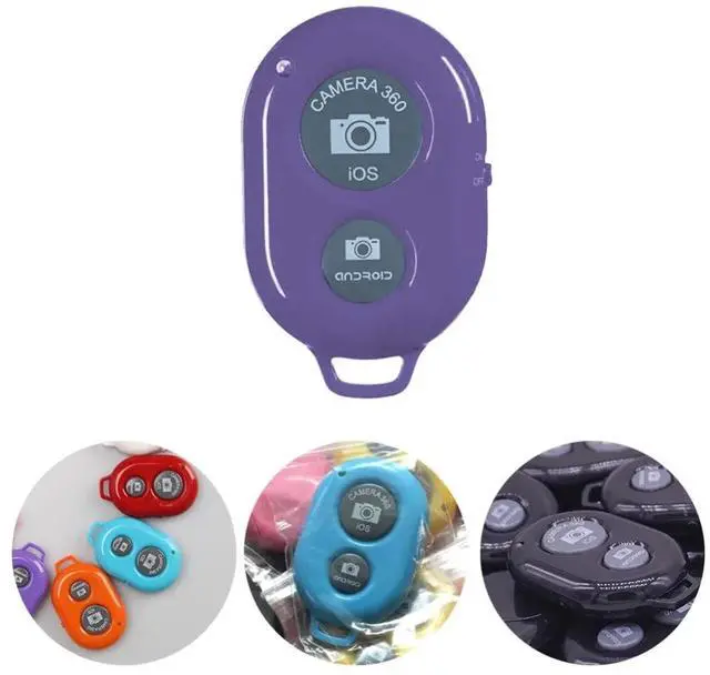 Alt view image 2 of 6 - Bluetooth Remote Control Button Wireless Controller Self-Timer Camera Stick Shutter Release Phone Monopod Selfie for ios