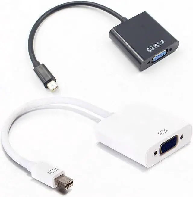 Alt view image 2 of 4 - 1pc Mini DP to VGA Adapter 1080P Display Port Male to VGA Female Cables Adapter For  Macbook Windows 8 Pro