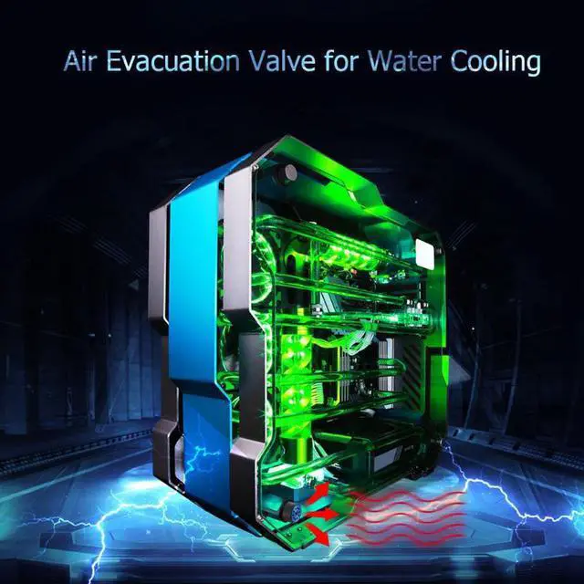 Alt view image 4 of 5 - G1/4 Exhaust Plug Automatic Air Evacuation Valve for Computer PC Water Cooling System Pressure Reducing Valve