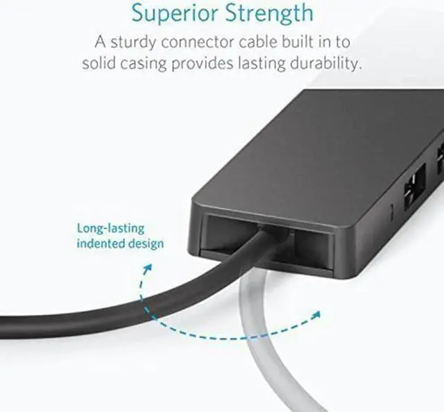 Alt view image 4 of 5 - 4-Port USB 3.0 Ultra Slim Hub for Macbook, Mac Pro/mini, iMac, Surface Pro, XPS, Notebook PC, USB Flash Drives, Mole HDD,