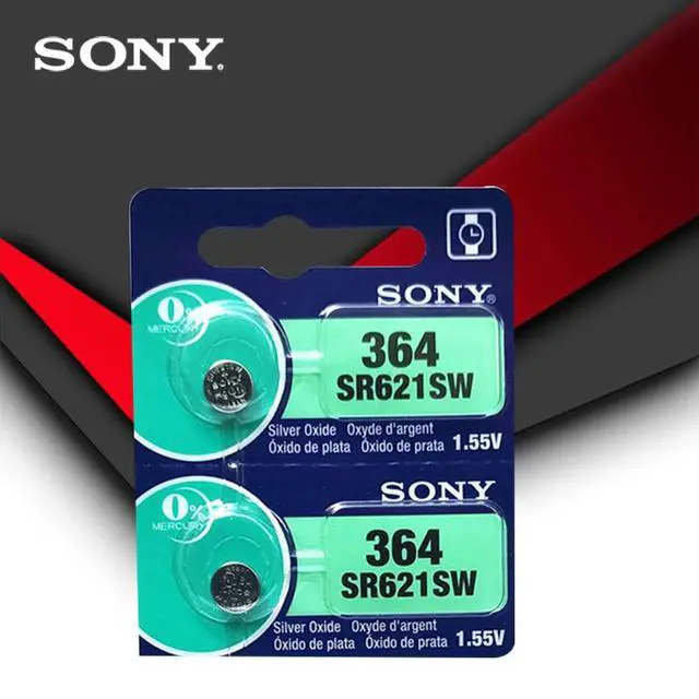 Alt view image 2 of 3 - 10pc Sony 364 SR621SW V364 SR60 SR621 AG1 Watch Battery Button Coin Cell MADE IN JAPAN