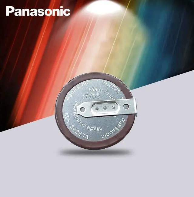 Alt view image 2 of 4 - 2pc  VL2020 3V 20mAh coin type rechargeable 90 degrees fillet lithium button cell battery