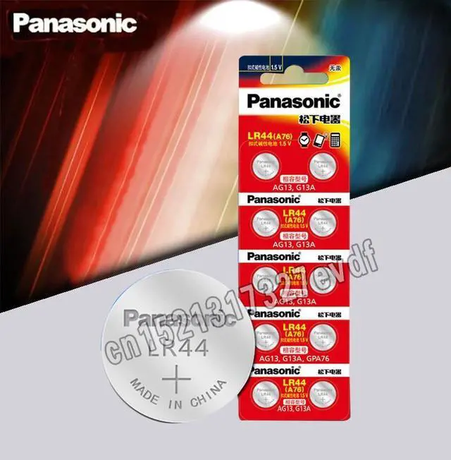 Main image of 10pcs 1.5V Button Cell Battery lr44 Lithium Coin Batteries A76 AG13 G13A LR44 LR1154 357A SR44 Original