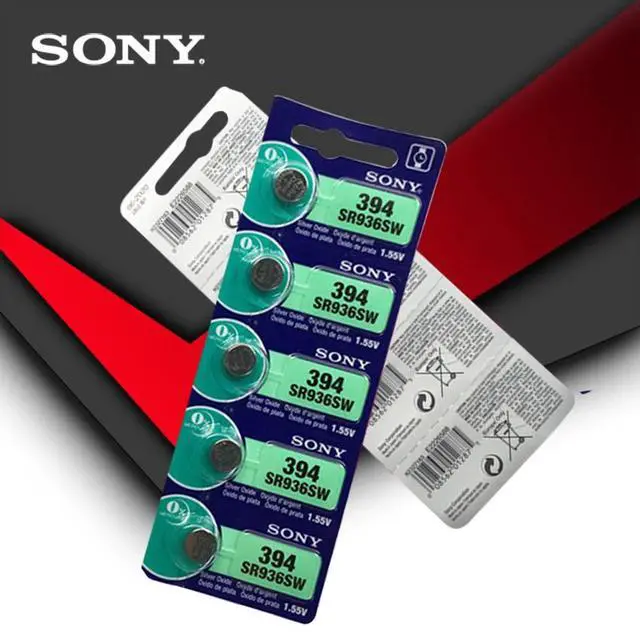 Alt view image 3 of 3 - 2pc Sony 394 SR936SW 936A LR45 L936 AG9 1.55V Silver Oxide Button Cell Coin Battery MADE IN JAPAN