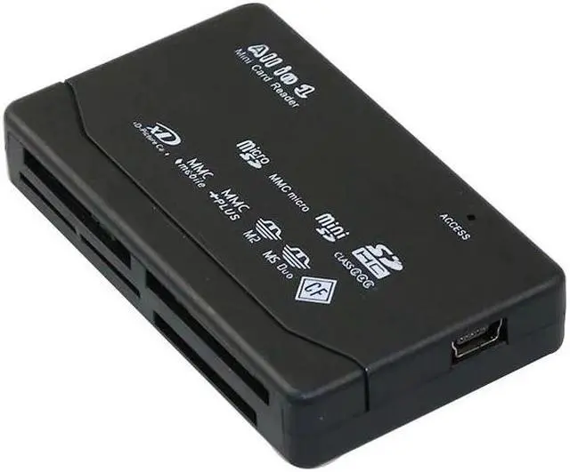 Alt view image 4 of 5 - In One Memory Card Reader USB External Cardreader SD SDHC Mini Micro M2 MMC XD CF Reader For MP3, Digital Camera