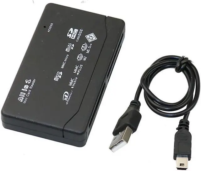 Main image of In One Memory Card Reader USB External Cardreader SD SDHC Mini Micro M2 MMC XD CF Reader For MP3, Digital Camera