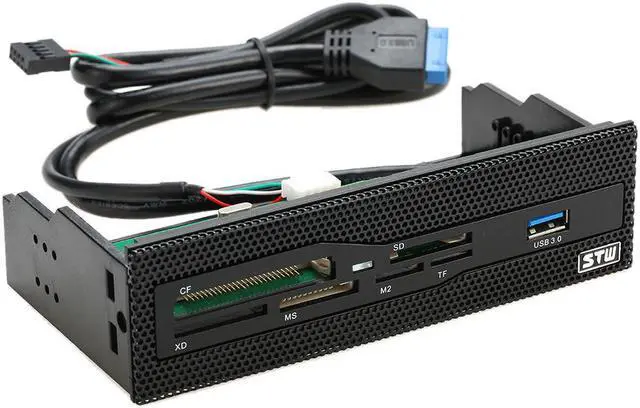 Main image of 5.25" Internal Card Reader Media Multi-Function Dashboard PC Front Panel USB 3.0 Support CF XD MS M2 TF SD Card Reader Smart