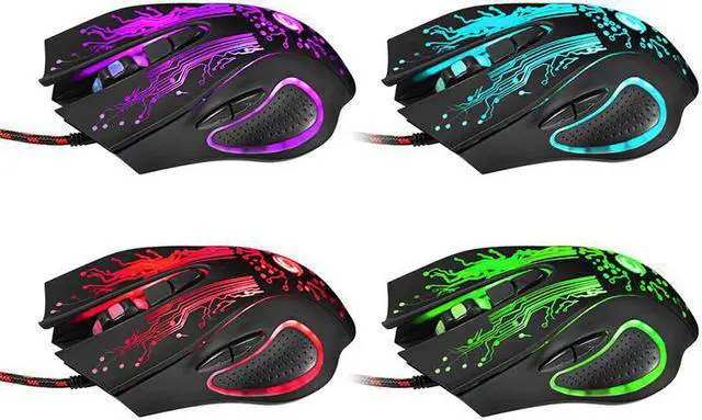 Alt view image 2 of 5 - 6D USB Wired Gaming Mouse 3200DPI 6 Buttons LED Optical Professional Pro Mouse Gamer Computer Mice For PC Laptop