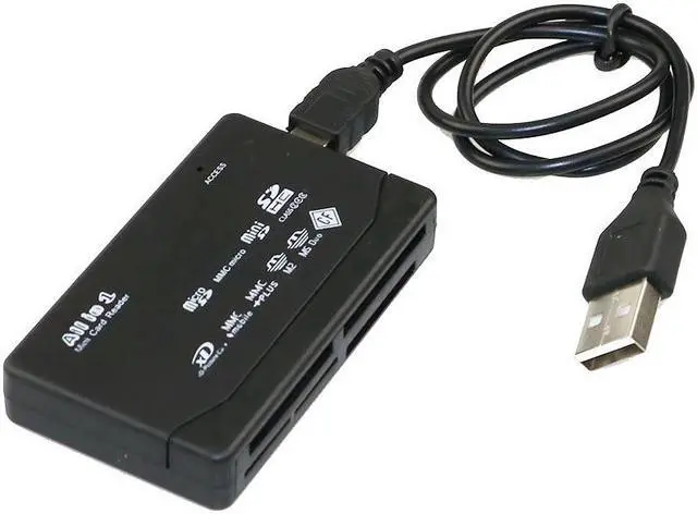 Alt view image 2 of 5 - In One Memory Card Reader USB External Cardreader SD SDHC Mini Micro M2 MMC XD CF Reader For MP3, Digital Camera