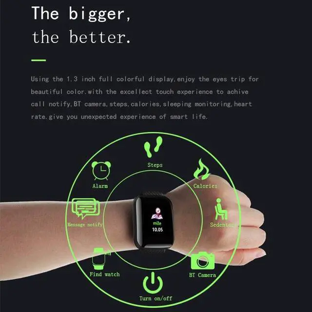 Alt view image 6 of 6 - Sport Smart Watch Men Waterproof Smartwatch Women Blood Pressure Heart Rate Monitor Health Fitness Tracker Watch For Android IOS