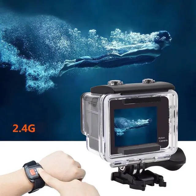 Alt view image 3 of 5 - HD 4K Touch Screen Action Camera Wifi 1080P Dual Screen 170D Go Waterproof Pro cam 4K Sport Camera Mini DVR Remote Control