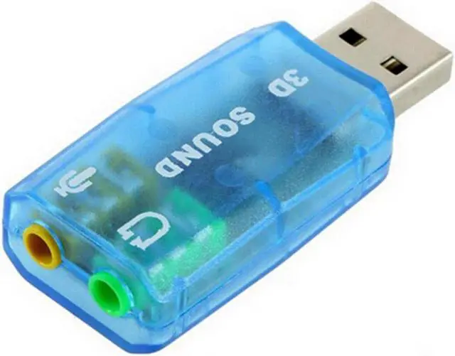 Alt view image 4 of 6 - 5.1-Channel w/3.5mm Sound Card External USB Sound Card Audio Card Adapter Computer Stereo Mic Audio USB Converter For PC