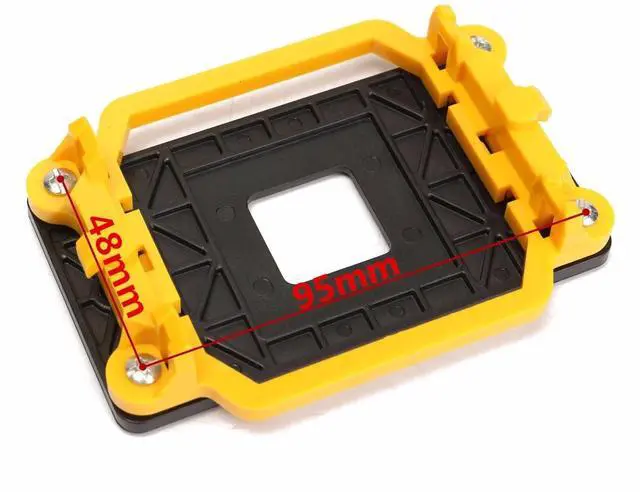 Alt view image 3 of 6 - Plastic CPU Cooler Cooling Retention Fan Bracket Mount For AMD Socket AM3 AM3+ AM2 AM2+ 940 CPU's Motherboards 11x8cm Light