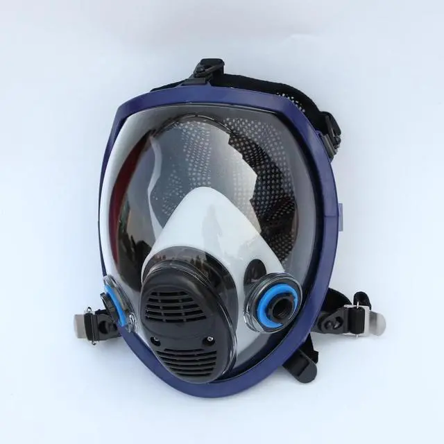 Alt view image 2 of 6 - Lightweight Full Face Chemical mask Anti-Gas Mask Acid Dust Respirator Paint Pesticide Spray Silicone Filter Face Mask