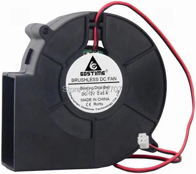 Alt view image 2 of 5 - 5pcs 97x97x33mm 9cm 90mm Laptop Cooling Cooler Ball Bearing Radial Blower Fan 12 Volt