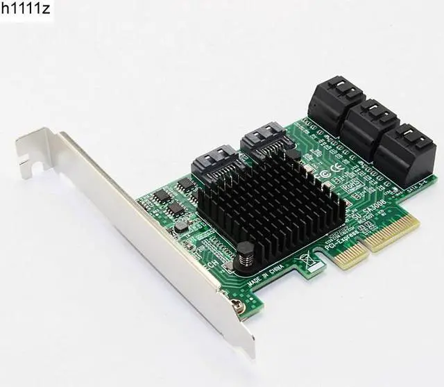 Main image of SATA Card PCI-e PCI Express to SATA 3.0 III 3 SSD PCIe SATA 8 ports Expansion Board Card Adapter Raiser with Low Profile Bracket