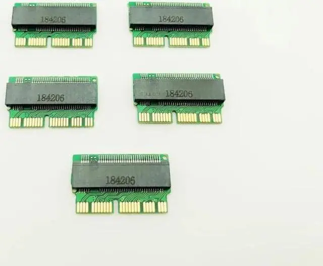 Alt view image 4 of 6 - 5PCS M key M.2 PCI-e AHCI SSD Adapter Card for 2013 2014 2015 MACBOOK Air A1465 A1466 Pro A1398 A1502 A1419 NGFF to MD711 MD712