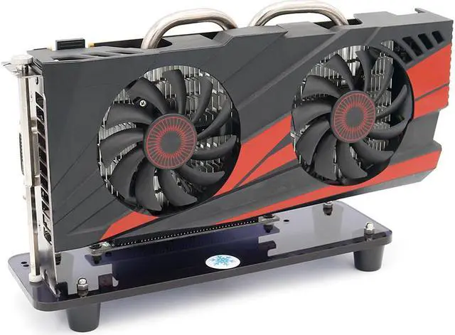 Alt view image 4 of 6 - Graphics Cards Stand DIY ATX Case PCI-E External Built-in Kickstand Mounting Bracket for PCIE x1 x4 x16 Riser Cable R L Version