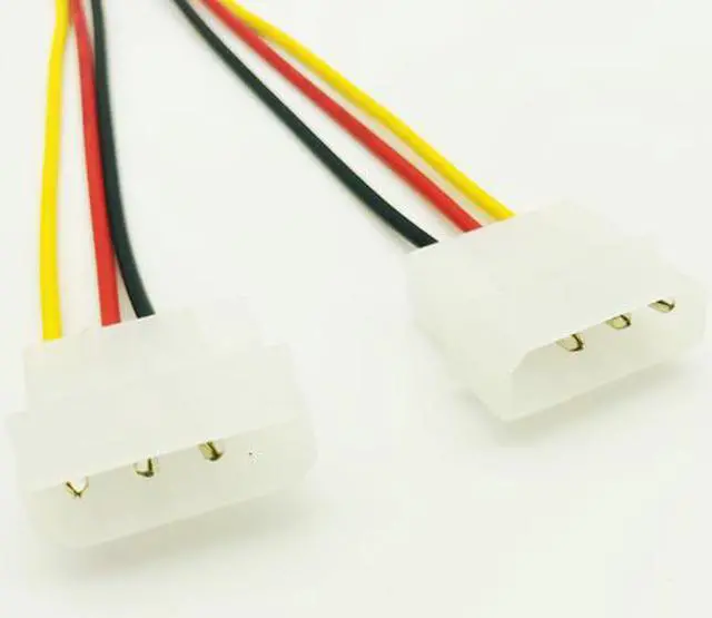 Alt view image 5 of 5 - 5pcs/lot Dual 4 Pin to 6 Pin Molex PCI-E External Graphics Card Power Cable Converter Adapter High Quality for BTC Miner Mining