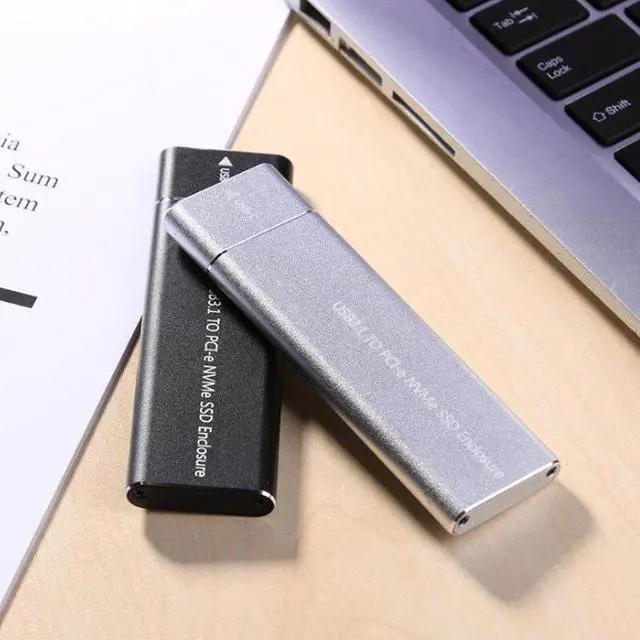 Alt view image 2 of 5 - Type-C to M.2 M Key NVMe PCIE SSD Box Solid State Drive Housing Case 10Gbps M2 SSD 2280 Hard Drive Disk Enclosure HDD Box