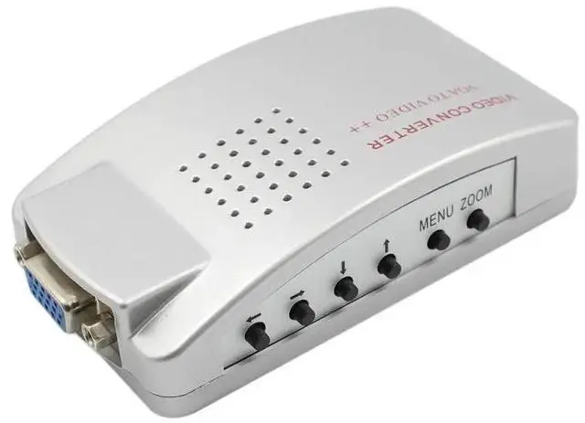 Alt view image 6 of 6 - VT280 PC Converter Box Universal NTSC PAL VGA to TV AV RCA Signal Adapter Converter Video Switch Box Composite for Computer PC