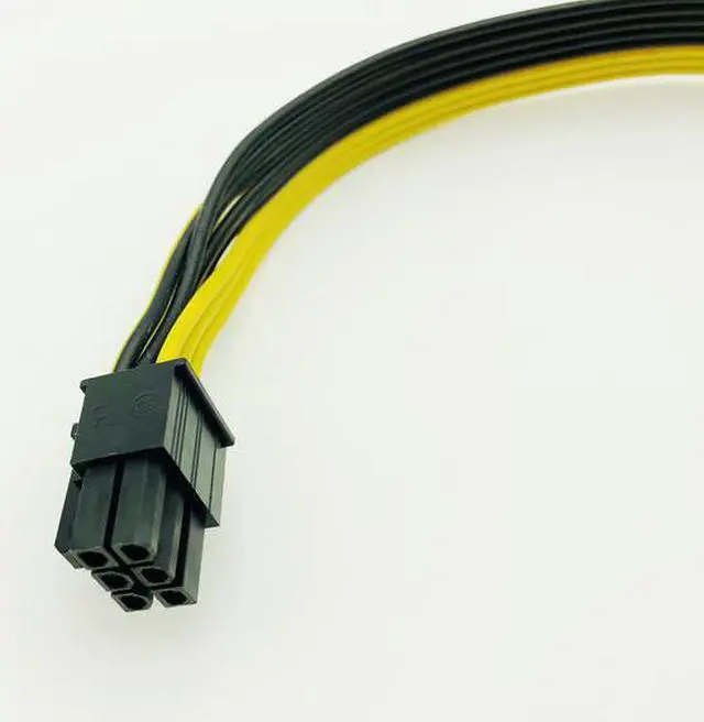 Alt view image 5 of 6 - PCI-E PCI Express 6Pin Male to Dual 8Pin 2Port Male Adapter GPU Graphic Card PCIe Power Cable 18AWG 60cm+20cm Wire for BTC Miner