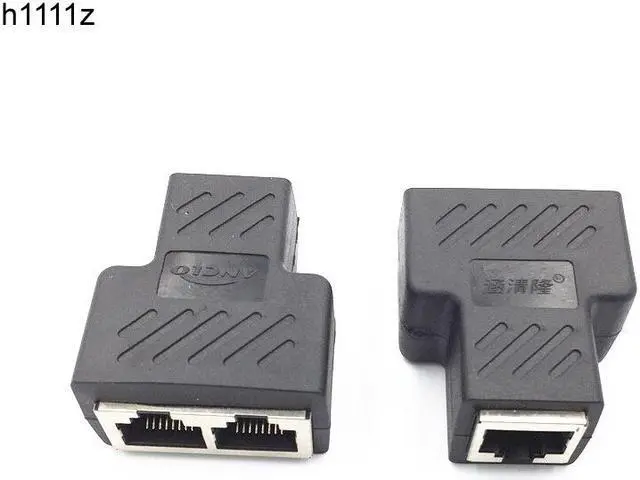 Main image of 2PCS RJ45 Connector RJ45 Splitter 8P8C Network Adapter Extender Connector Suitable for Cat5E Cat6 Cat7 Ethernet Router Function