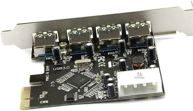 Alt view image 2 of 5 - PROMOTION FAST USB 3.0 PCI E PCIE 4 PORTS Express Expansion Card Adapter