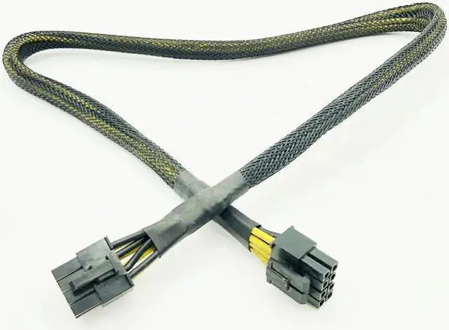 Alt view image 6 of 6 - High Quality Black Sleeved CPU 8PIN 4+4PIN Modular Power Supply Cables 8Pin to 8Pin Power Cable for OCZ ZT/Great Wall 63CM 16AWG