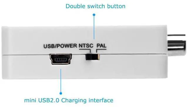Alt view image 3 of 6 - HDMI TO AV Scaler Adapter HD Video Converter Box HDMI to RCA AV/CVSB L/R Video 1080P HDMI2AV Support NTSC PAL Wholesale