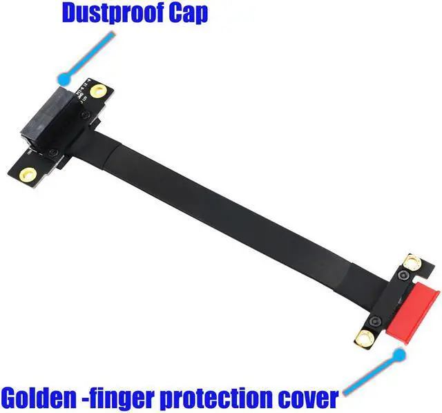 Alt view image 2 of 6 - PCI express extension cable 36PIN 1X 90 degree extension cable PCI e PCIe PCI-e  x1 Riser Cables
