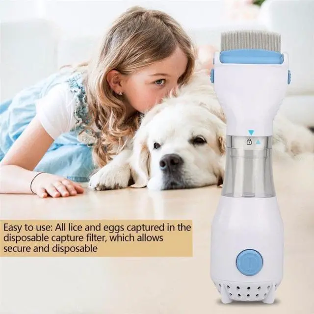 Alt view image 2 of 6 - Electric Flea Comb Puppies Fleas Treatment Safe Removal Kill Lice Cleaner Comb for Dogs Cats Pet Supplies ping
