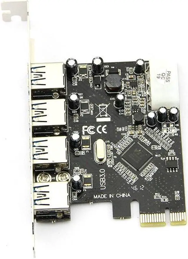 Alt view image 4 of 5 - PROMOTION FAST USB 3.0 PCI E PCIE 4 PORTS Express Expansion Card Adapter