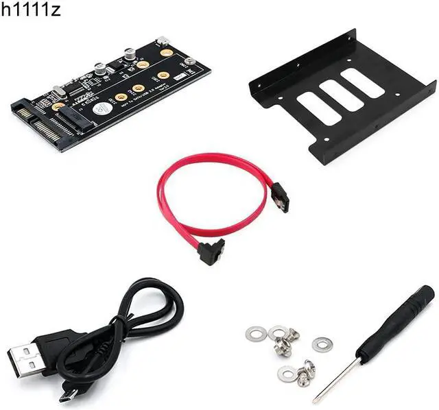 Main image of M.2 to USB SATA Adapter SATA-Bus NGFF M.2 KEY B to SATA 2.5 with USB 2.0 and 3.5 HDD Bracket Adapter Raiser for 2230-2280 M2 SSD