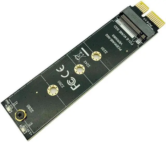 Alt view image 3 of 5 - NVMe SSD PCI-E Adapter PCI Express 3.0 x1 M Key Connector High Speed Expansion Card Support 2230 2242 2260 2280 Size  SSD