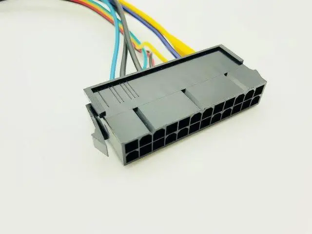 Alt view image 6 of 6 - 30cm ATX Main 24Pin to 6Pin PCI-E PSU Power Adapter Cable 18AWG Power Supply for HP Z220 Z230 SFF Server Workstation Motherboard