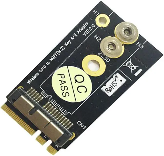 Alt view image 3 of 5 - WiFi Adapter BCM94360CS2 BCM943224PCIEBT2 12+6Pin Wireless Card to NGFF Key A/E M2 WiFi Cards Wi Fi Adapter Network Card For Mac