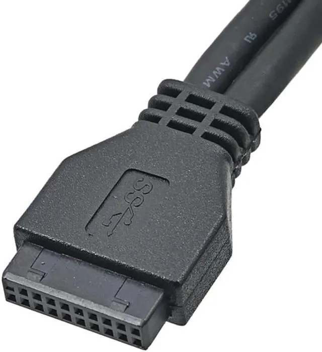 Alt view image 3 of 5 - HUB USB 2.0 USB 3.0 4 Port Front Panel USB3.0 Hub Splitter Internal Combo Bracket Adapter for Desktop 3.5 Inch Floppy Bay