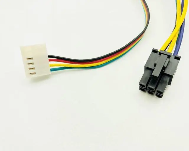 Alt view image 4 of 6 - 30cm ATX Main 24Pin to 6Pin PCI-E PSU Power Adapter Cable 18AWG Power Supply for HP Z220 Z230 SFF Server Workstation Motherboard