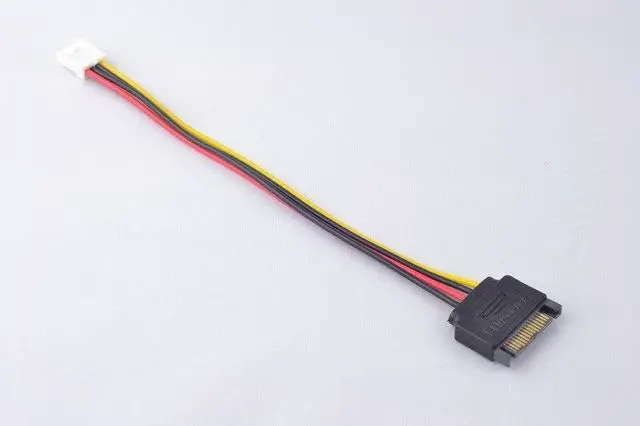 Alt view image 3 of 5 - SATA 15pin Male to Small 4pin Female Power Cable Convert Line 20cm