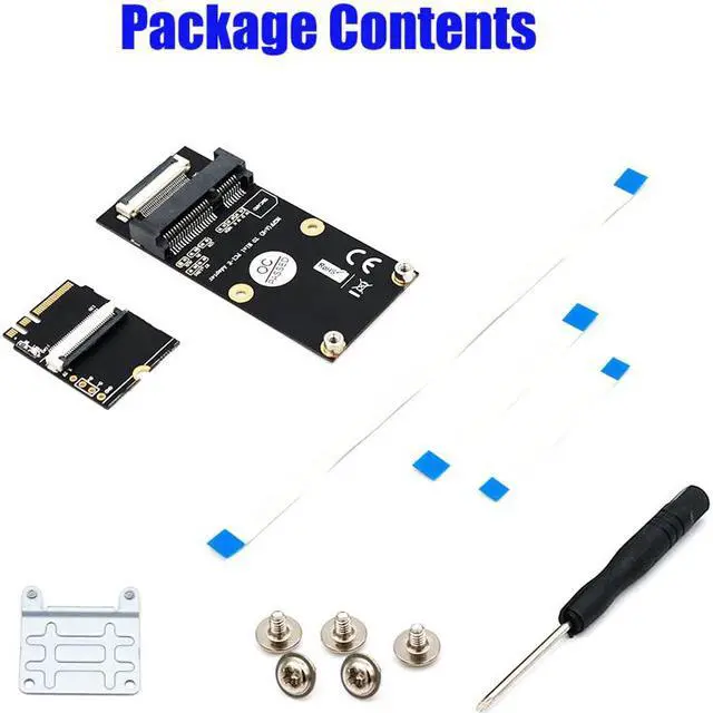 Alt view image 6 of 6 - M.2 NGFF Key A/E/A+E to Mini PCI-E Adapter FPC Cable WiFi Wireless Adpater Supports Half-size Full-size Mini PCI-E Network Card