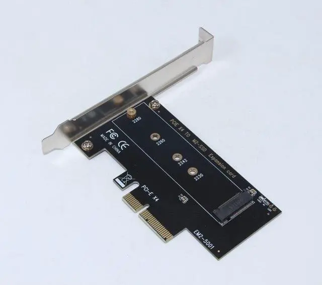 Alt view image 3 of 6 - FULL Speed M.2 NVMe SSD NGFF TO PCIE X4 Adapter M Key interface Card Support PCI Express 3.0 x4 2230 2242 2260 2280 Size m.2 SSD