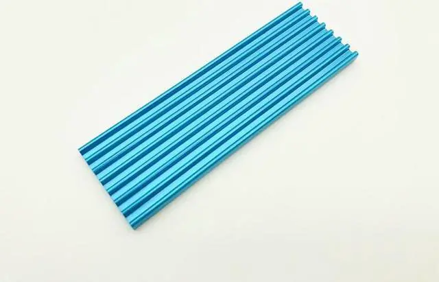 Alt view image 3 of 6 - 5PCS M.2 Heatsink SSD Aluminum alloy Heatsink Cooler Heat sink Thermal Conductive Adhesive For M.2 NGFF 2280 PCI-E NVME SSD Blue