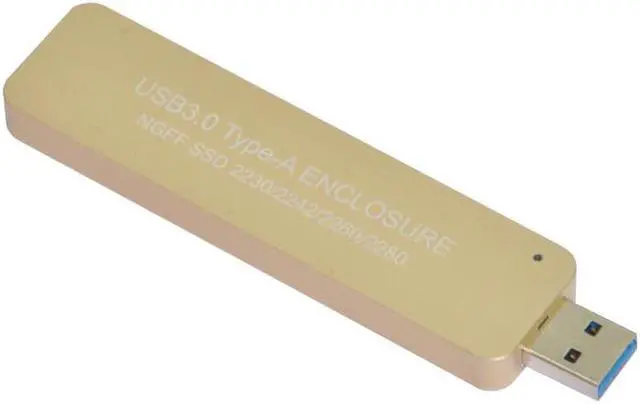 Main image of HDD Case USB3.0 TYPE-A TO NGFF M2 SSD External Enclosure USB Enbedded Hard Drive Adapter for 2230 2242 2260 2280 M2 SSD