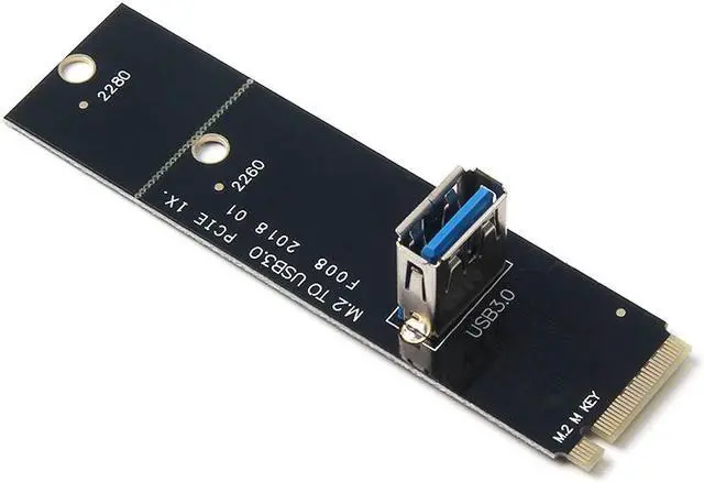 Alt view image 2 of 3 - 2pcs NGFF M.2 To PCI-E L USB3.0 Adapter Converter Expansion Riser Card for Mining Machine